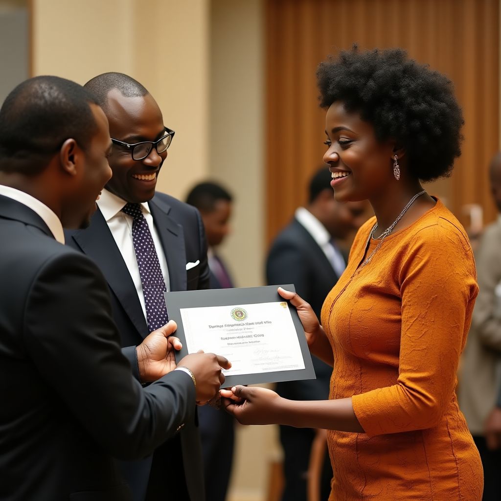 Family receiving certificate