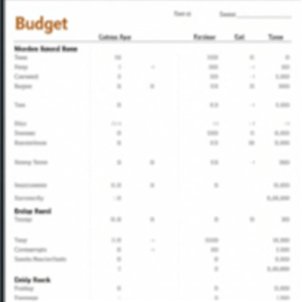 Family Budget Template